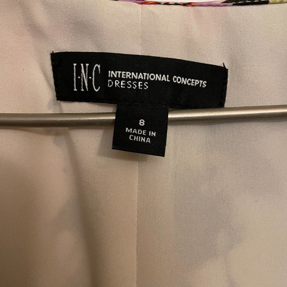 INC Size 8 Spring Floral Longsleeve Maxi Dress - Picture 6 of 9